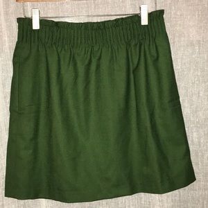 Casual Green J Crew Skirt